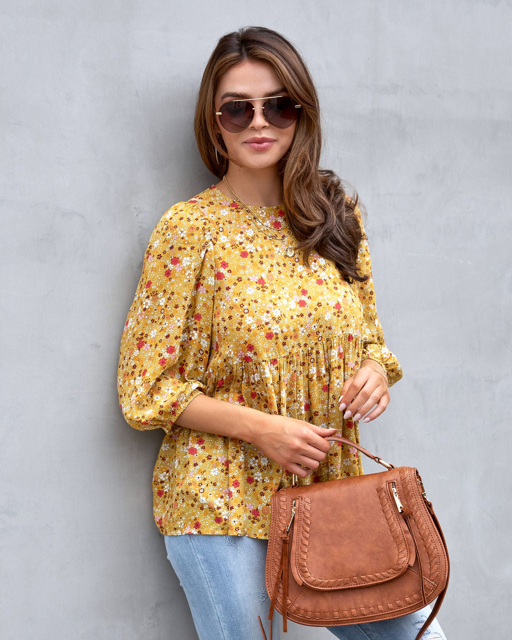 Orchard Adventures Floral Babydoll Top - FINAL SALE