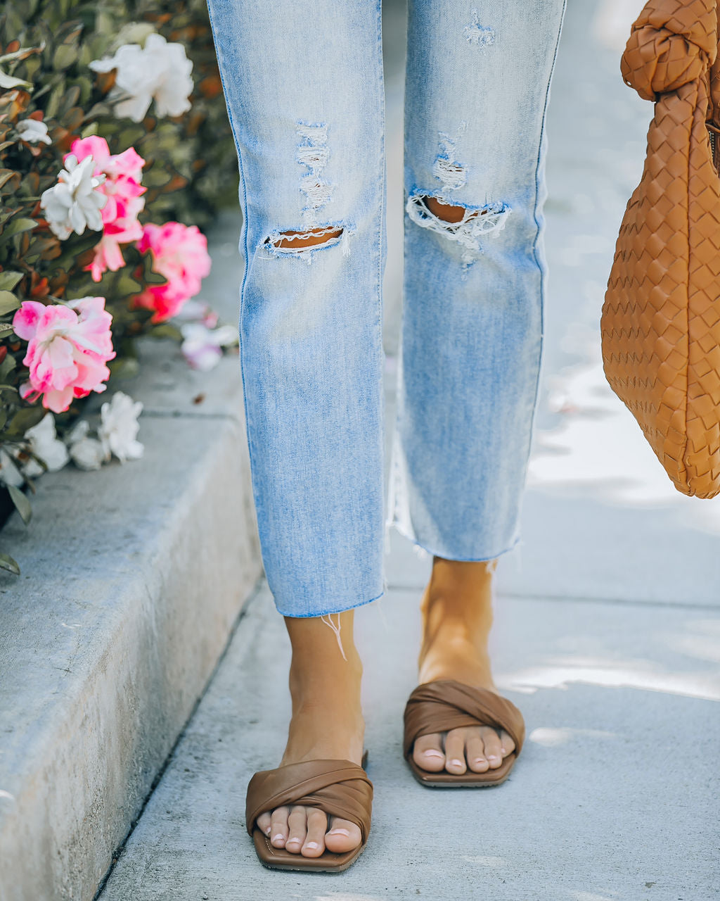 Meriah Slip Sandal - Brown - FINAL SALE