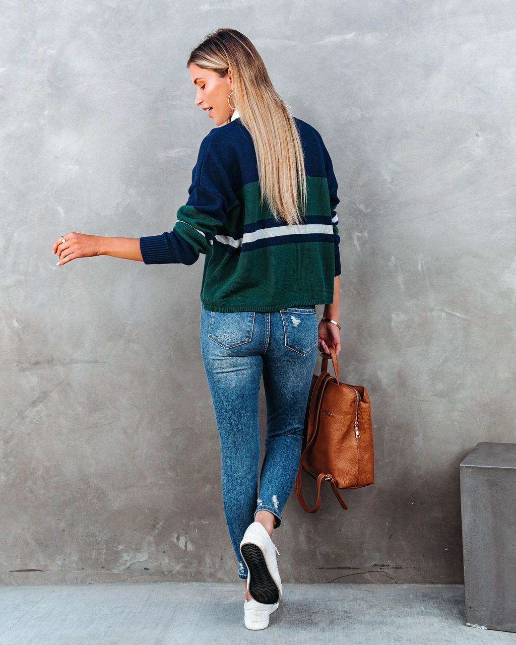 Edward Knit Rugby Pullover Sweater