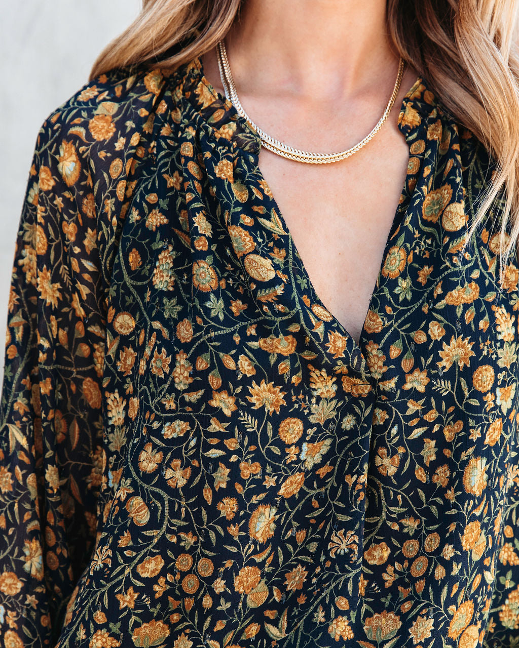 Elysse Floral Chiffon Top