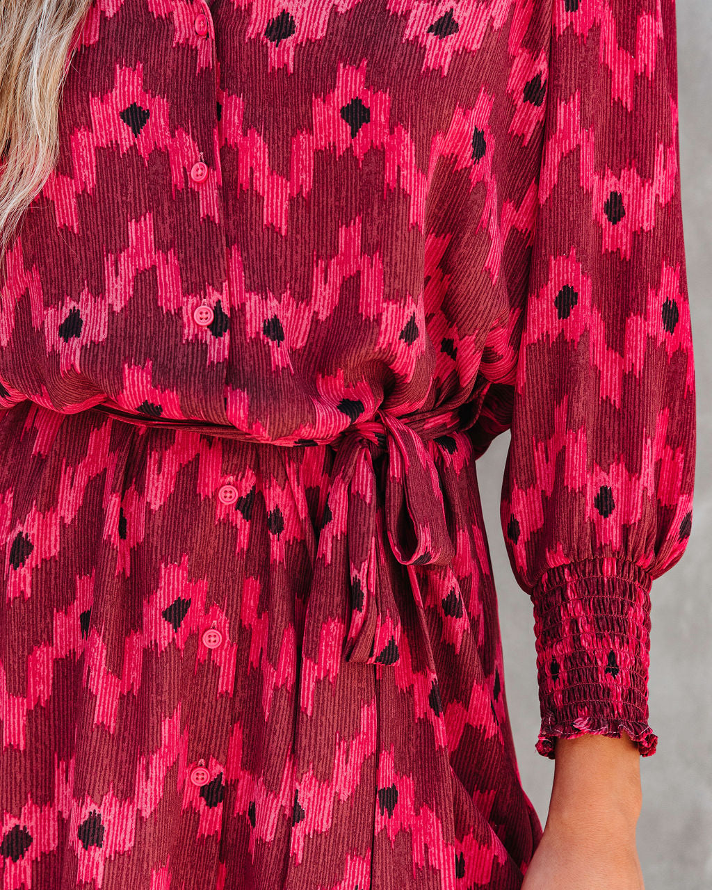 Shay Printed Button Down Shirt Dress - SALE