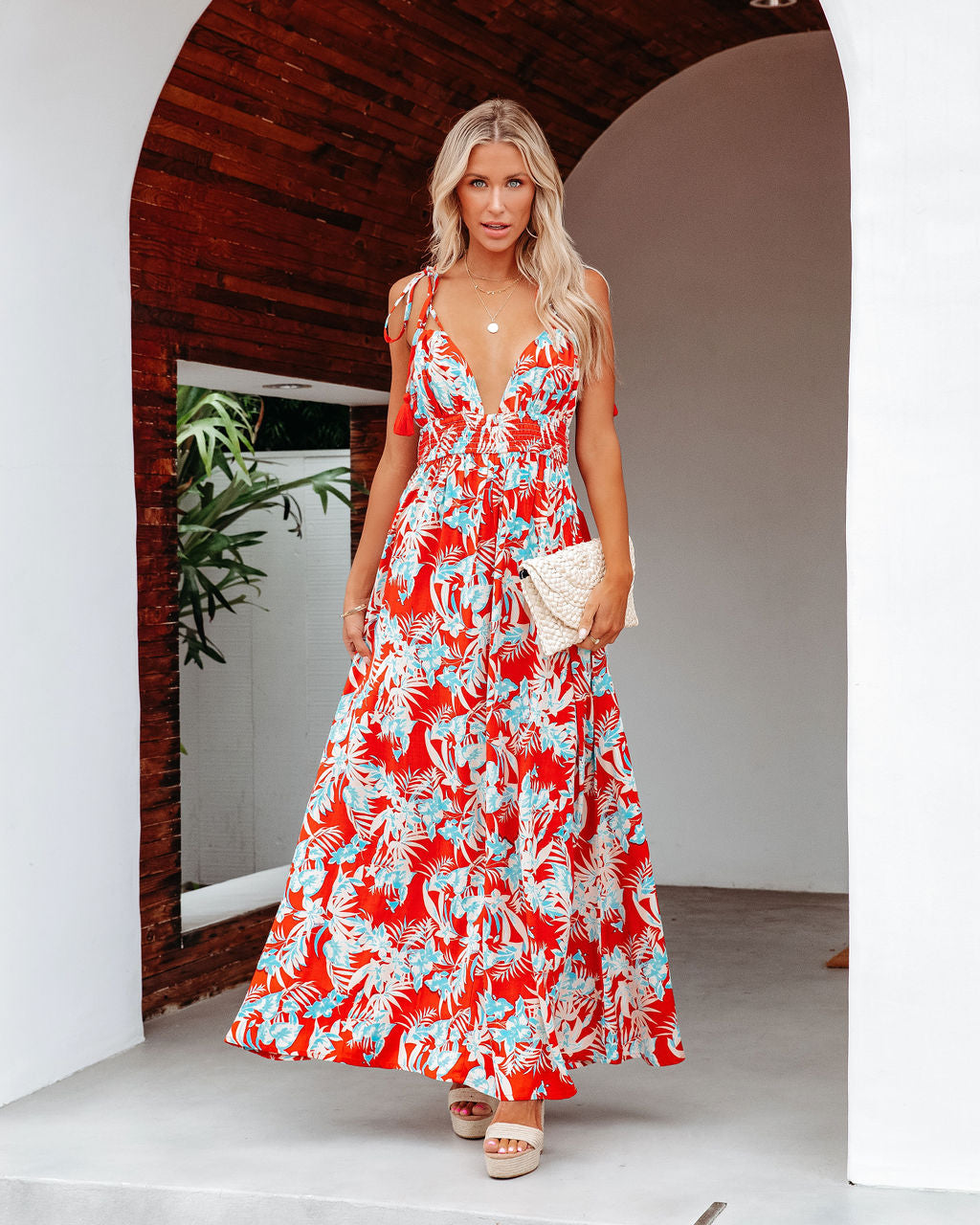 Beachgold Tropical Floral Maxi Dress - FINAL SALE