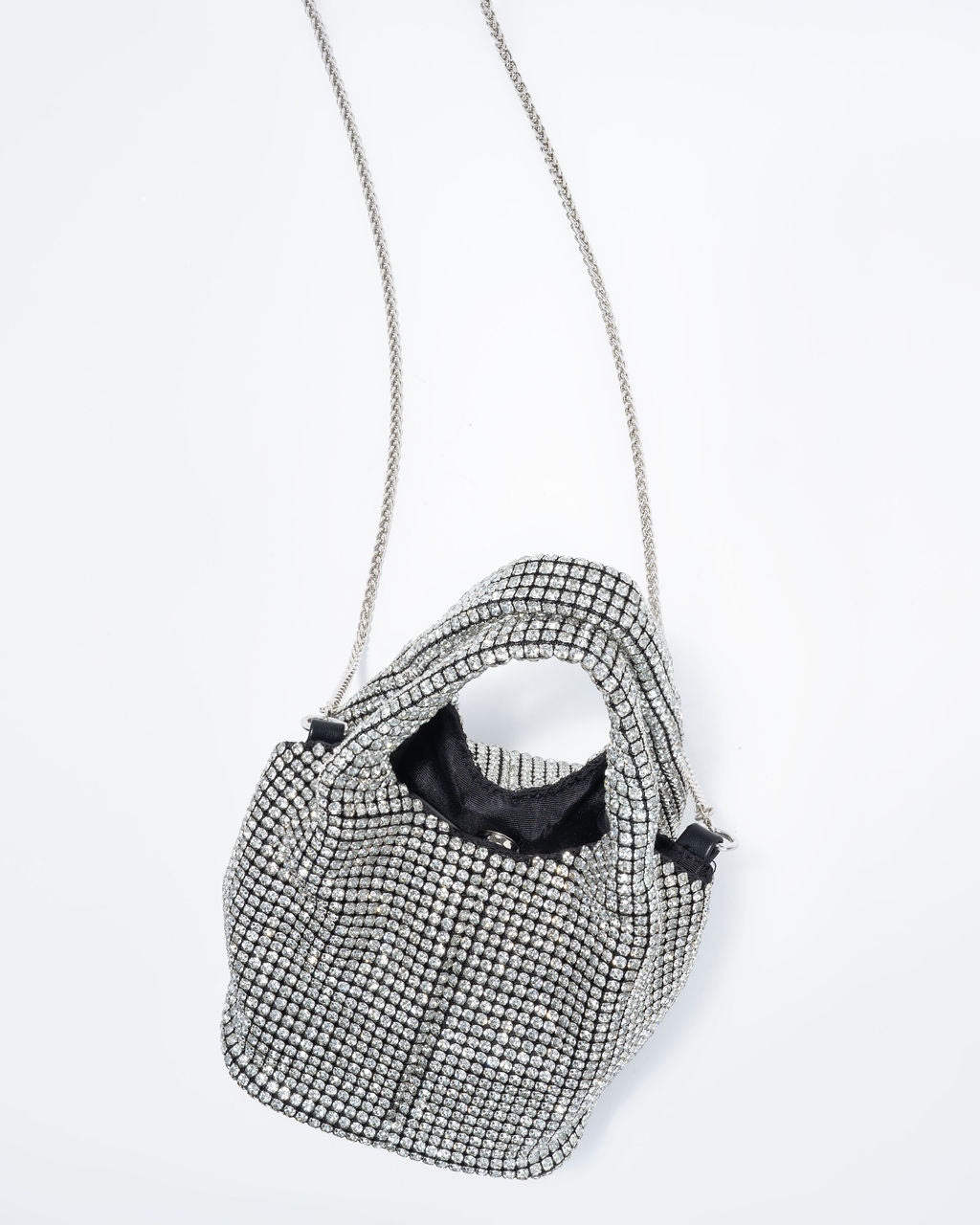 Own The Night Rhinestone Bag - Silver
