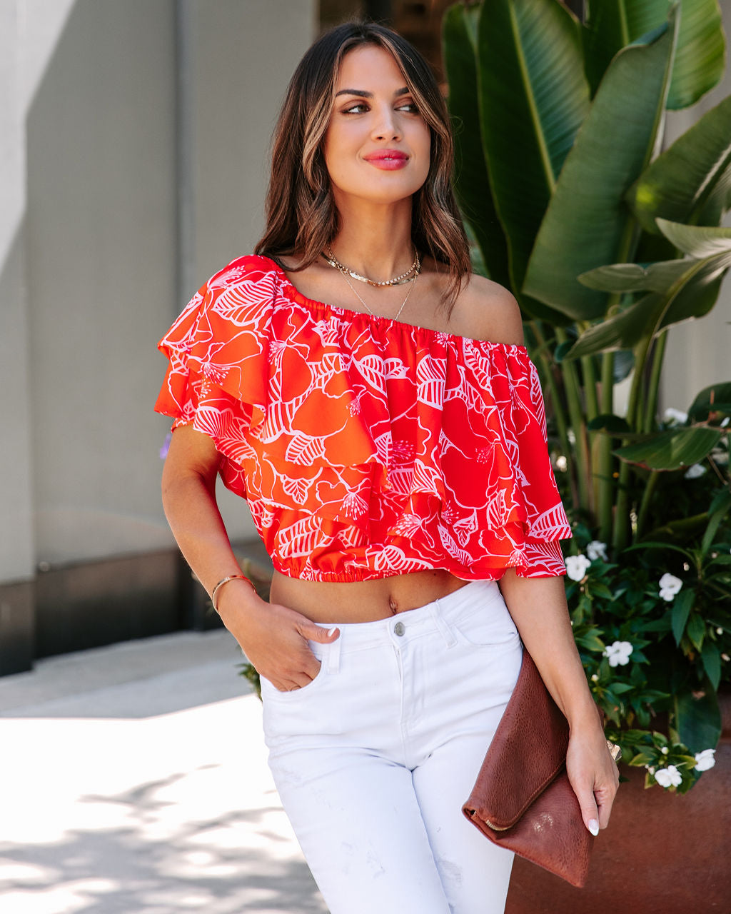 Island Luxe Floral Off The Shoulder Top - FINAL SALE