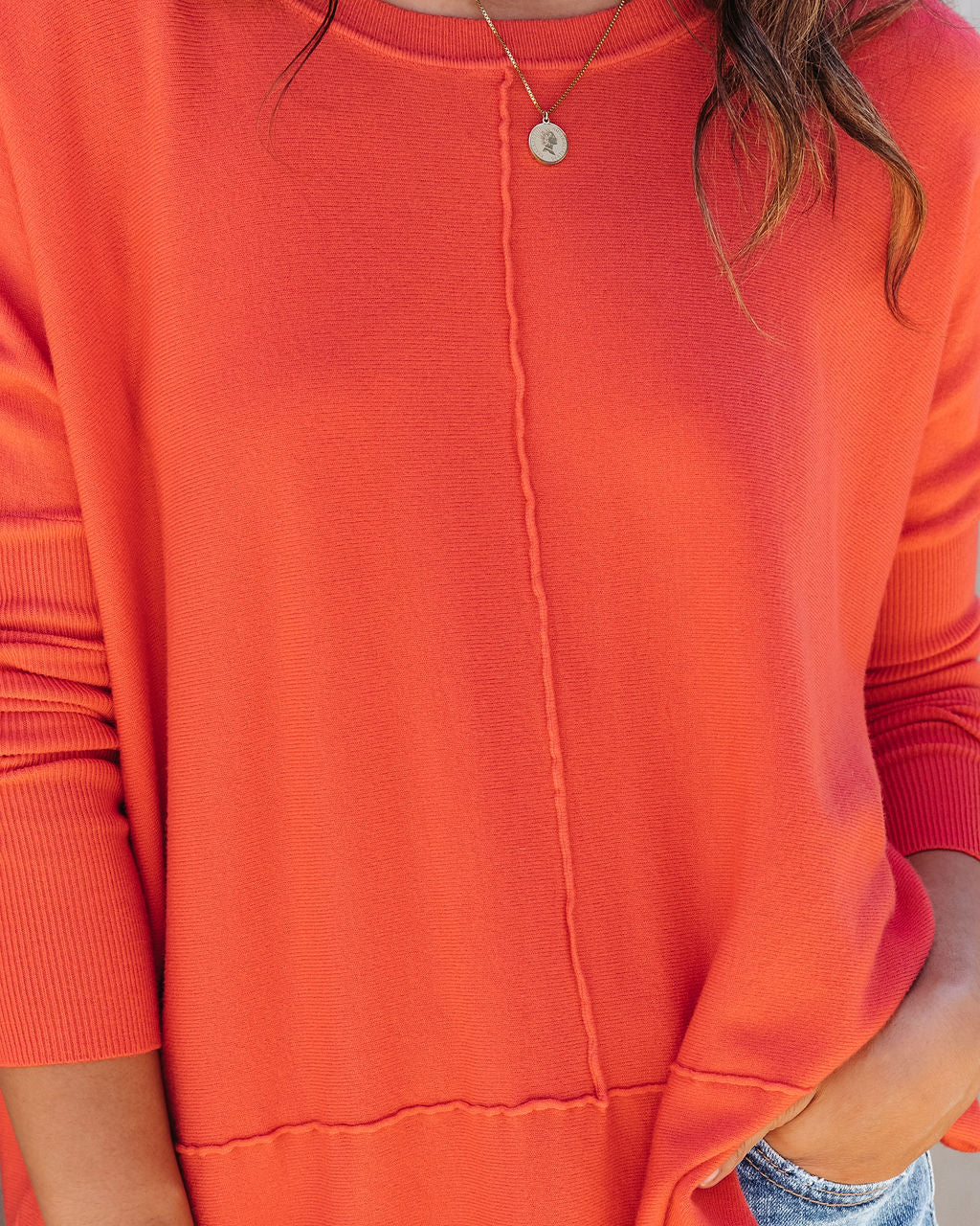 Rina Knit Sweater - Coral - SALE