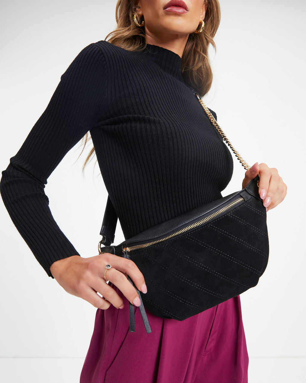 Camila Belt Bag - Black