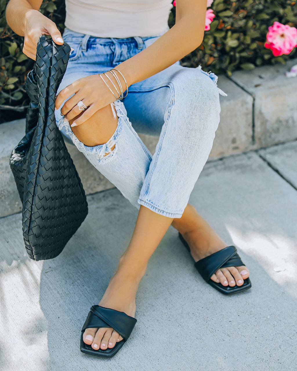Meriah Slip Sandal - Black - FINAL SALE