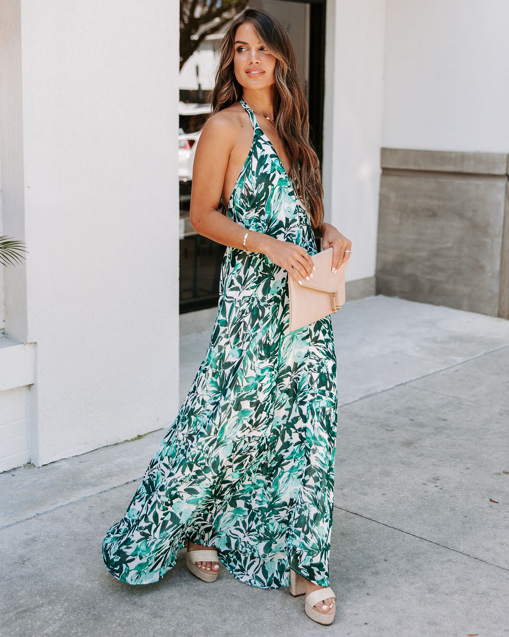 Lewyn Floral Halter Maxi Dress - FINAL SALE