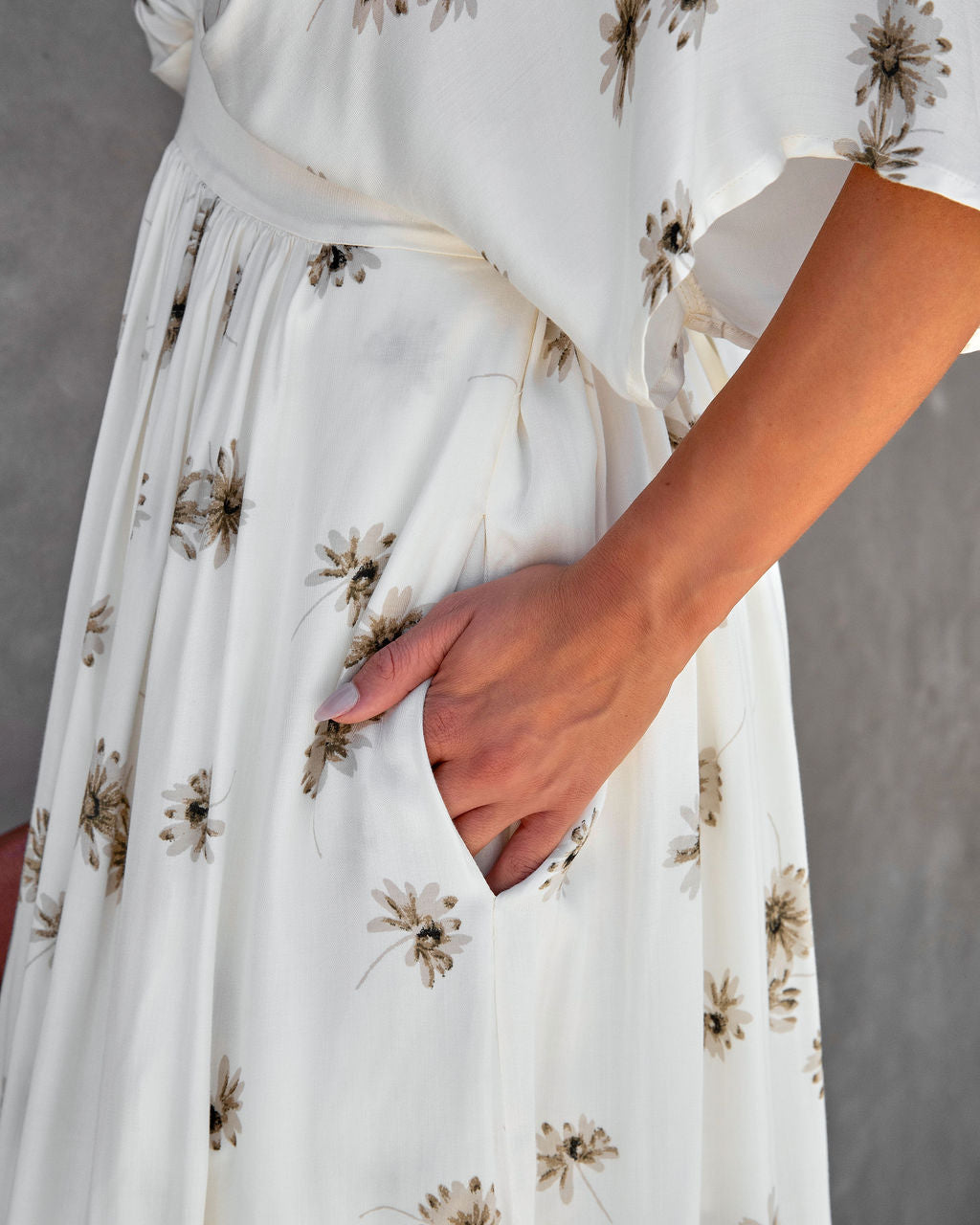 Memorable Summer Floral Pocketed Maxi Dress - FINAL SALE