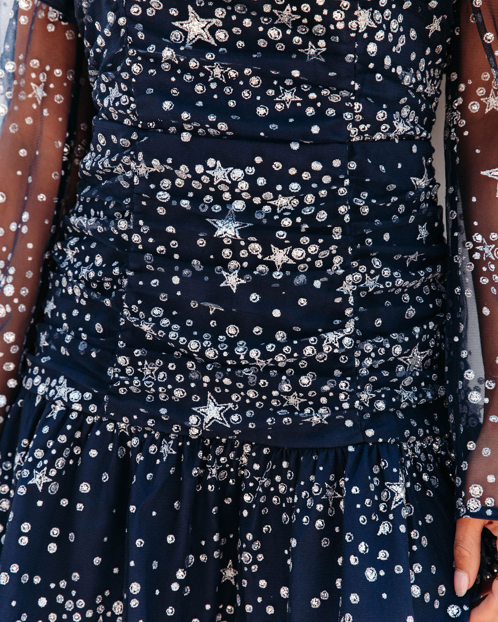 Wishing Star Glitter Mini Dress - FINAL SALE