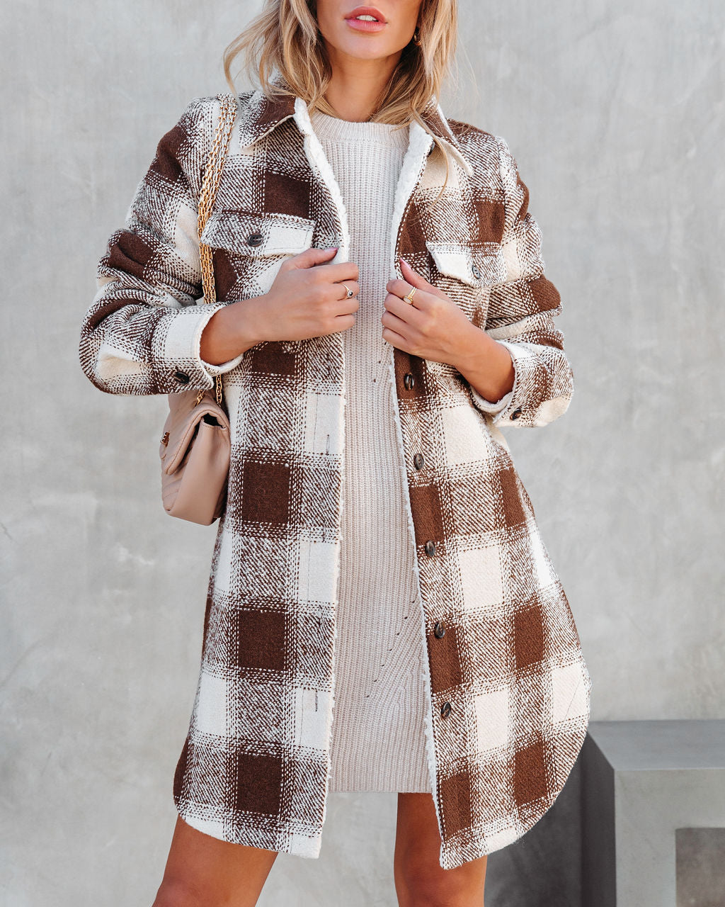 Point Reyes Pocketed Plaid Coat - SALE