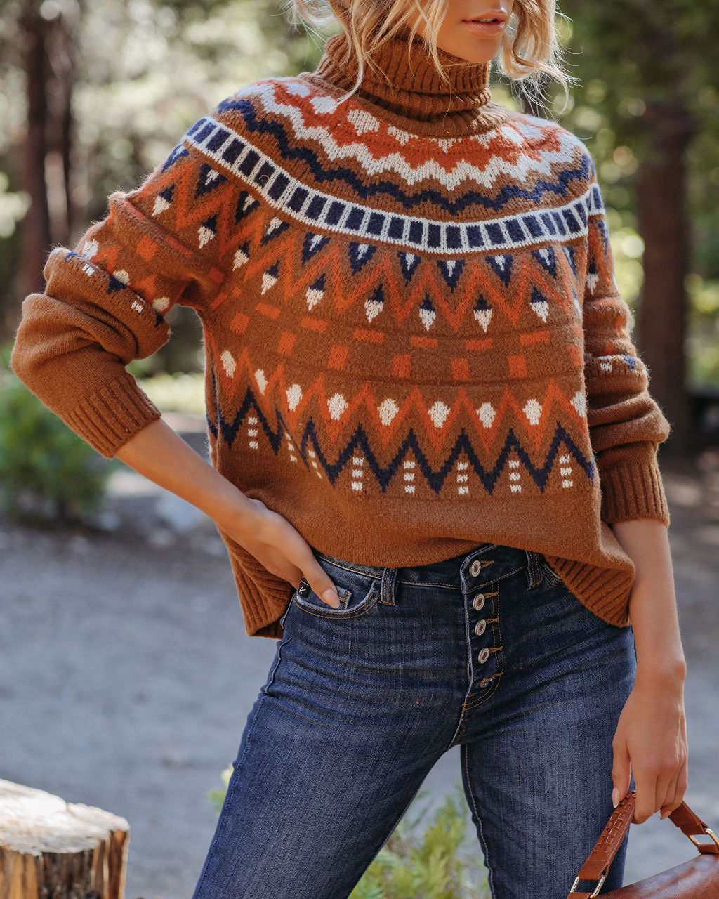 Creative Boost Turtleneck Knit Sweater