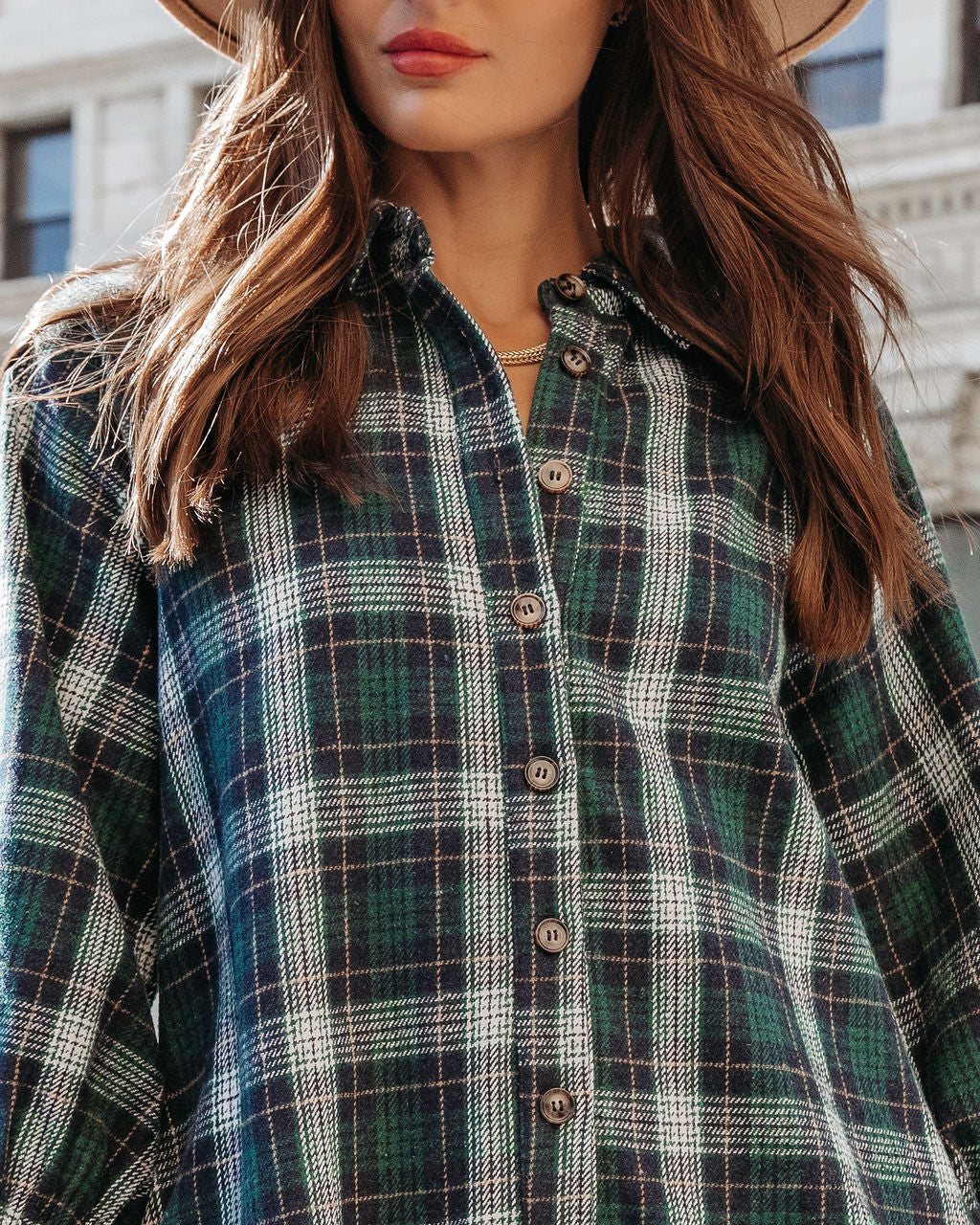 Ivy League Club Pocketed Plaid Mini Dress