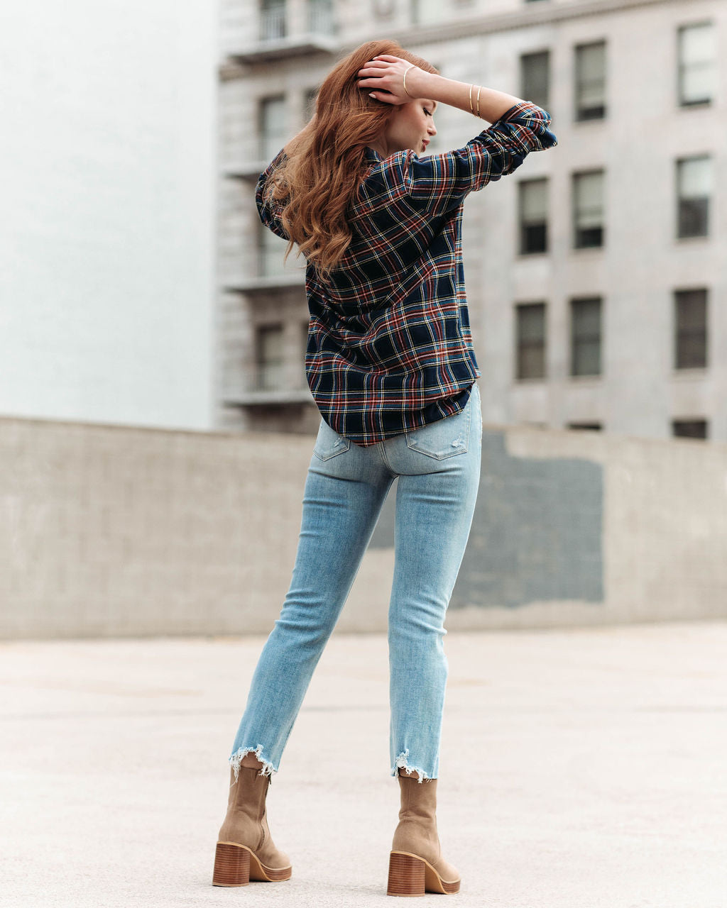 Plaid Kingdom Button Up Top