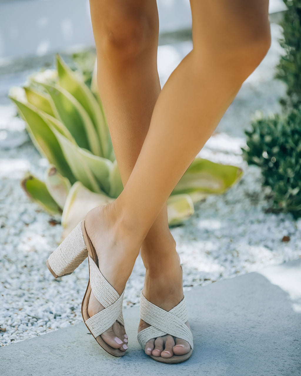 Palmer Criss Cross Heeled Sandal - FINAL SALE