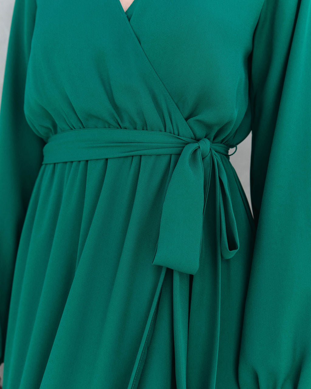 Elegance Is Beauty Front Tie Maxi Dress - Pine