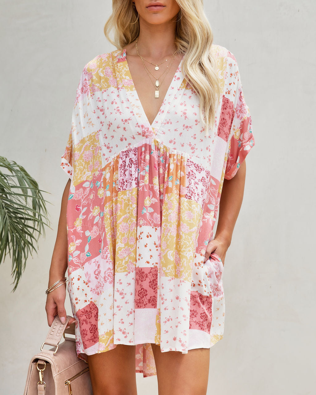 Milford Pocketed Patchwork Babydoll Dress - FINAL SALE