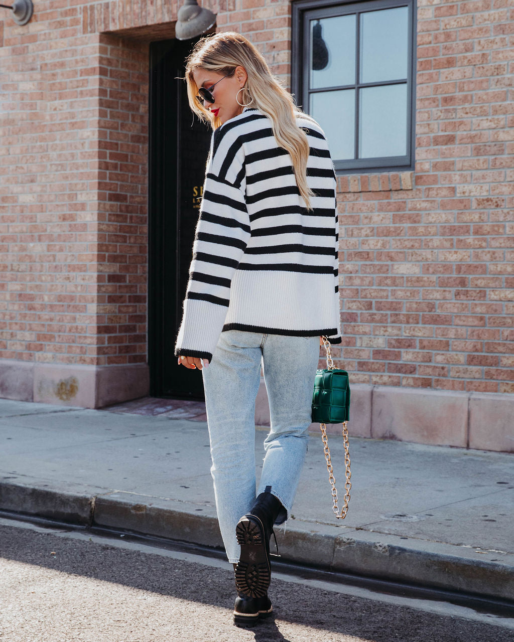 Don't Mind Me Striped Knit Sweater