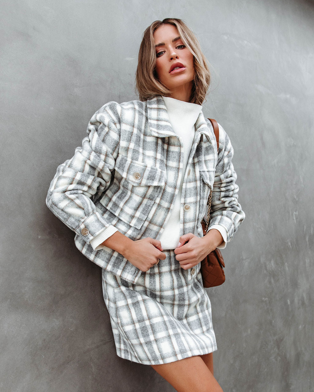 All On Me Plaid Jacket