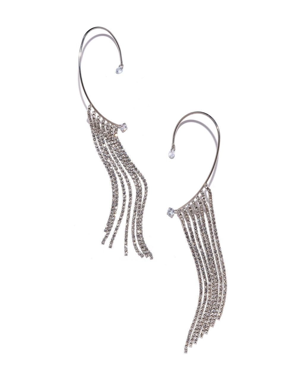 Bling Bling Rhinestone Fringe Ear Cuff - FINAL SALE