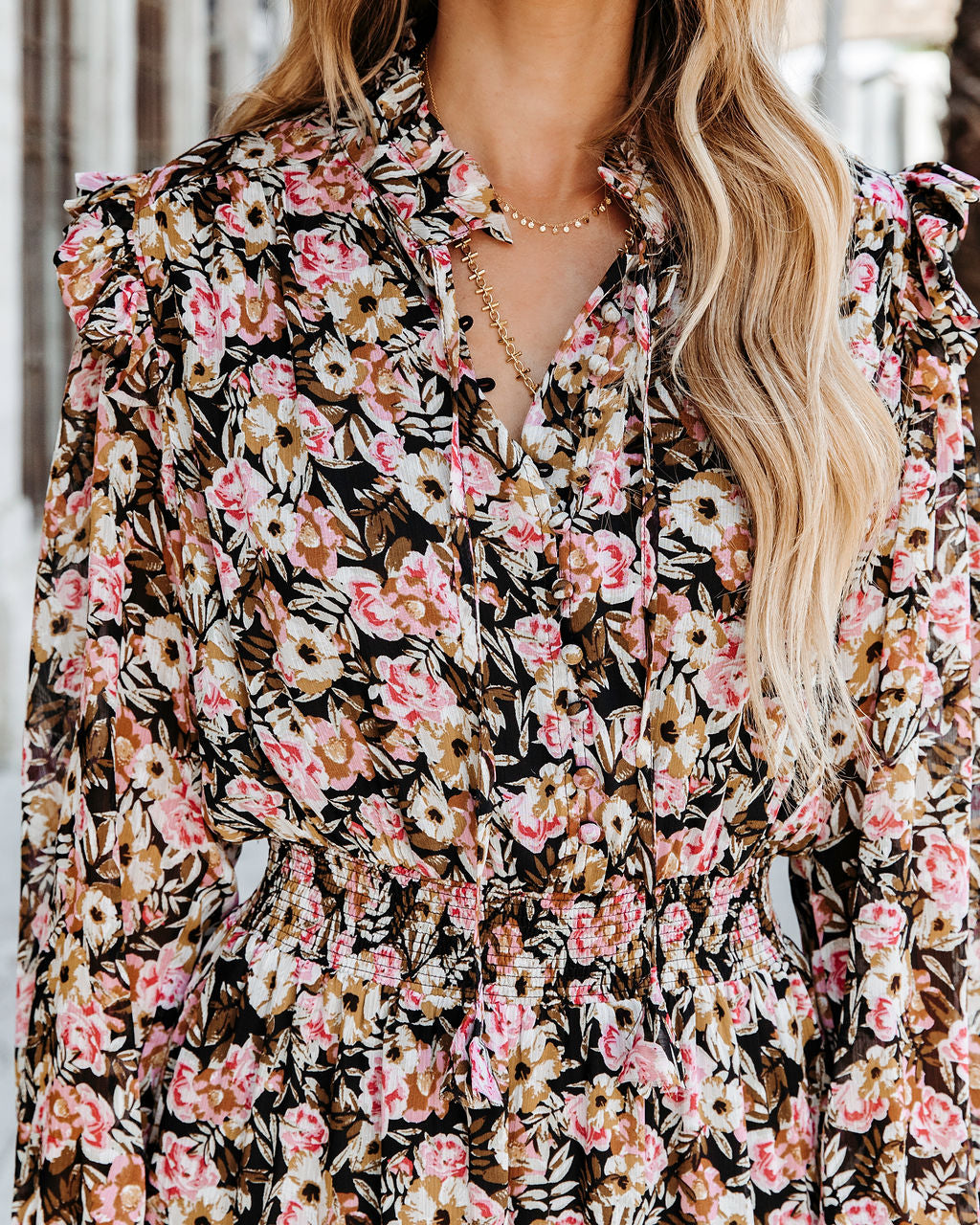 Bloom Your Own Way Ruffle Smocked Maxi Dress