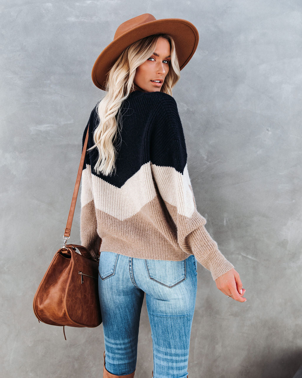 Bia Chevron Knit Sweater