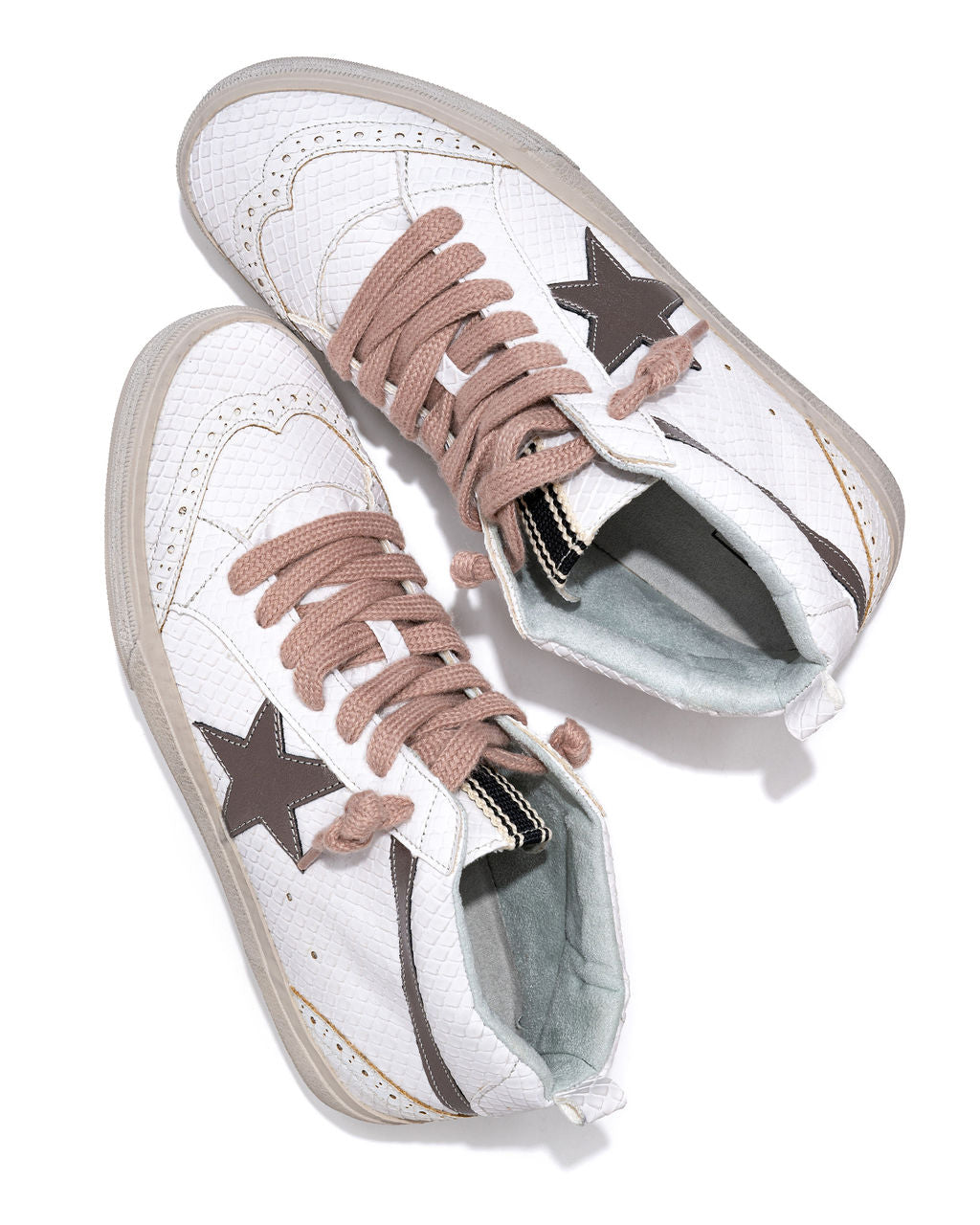 Paulina Snake High-Top Sneakers
