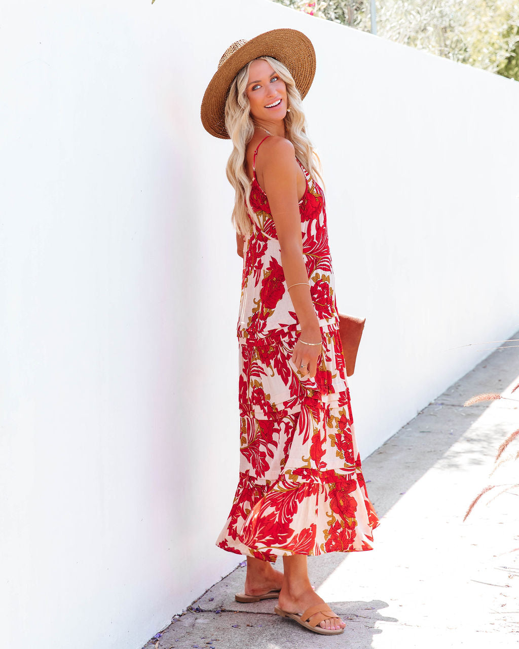 Flores De Bella Tiered Midi Dress - FINAL SALE