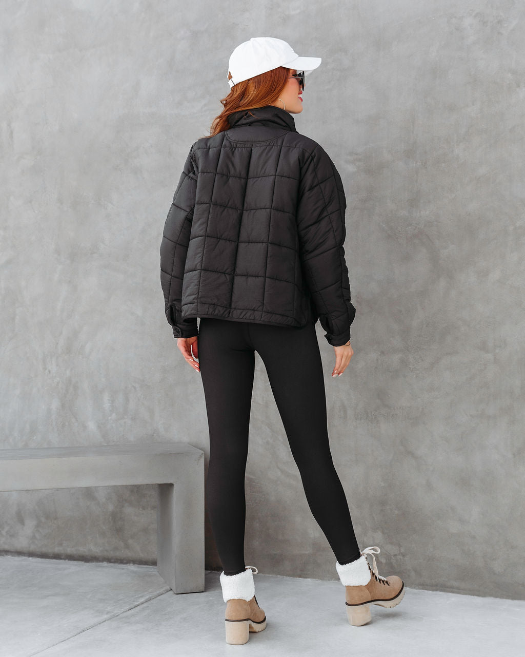 Hunter Quilted Pocketed Jacket - Black