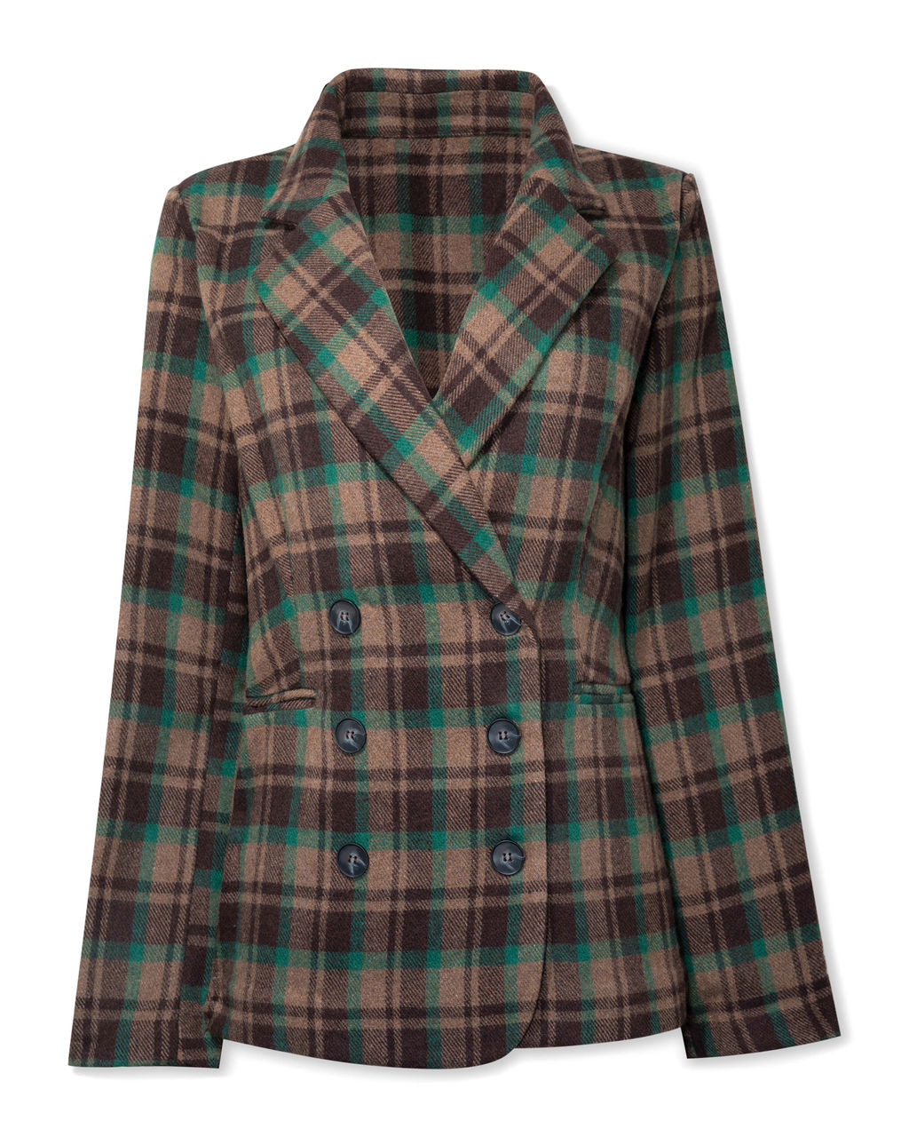 Pappy Plaid Double Breasted Blazer