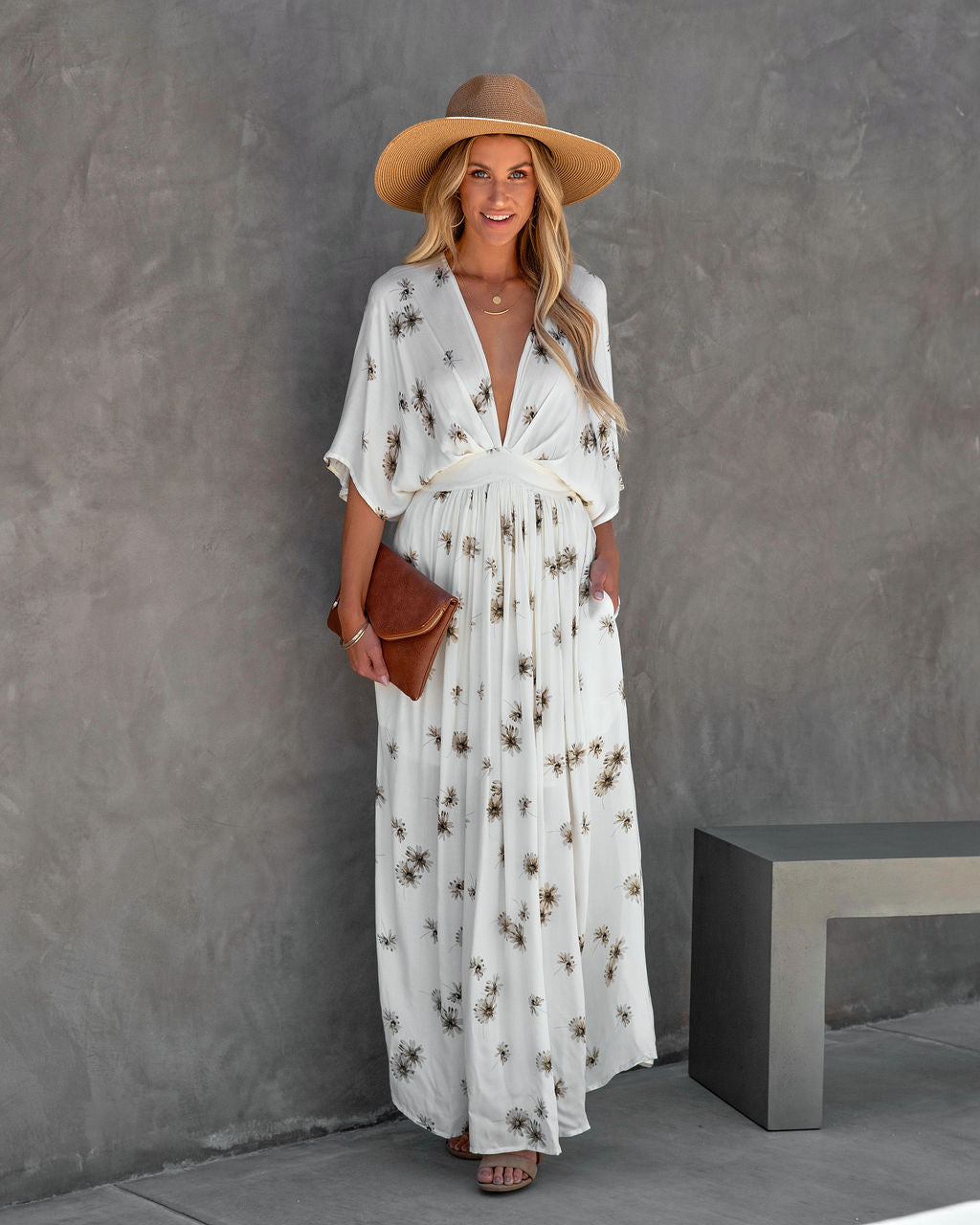 Memorable Summer Floral Pocketed Maxi Dress - FINAL SALE