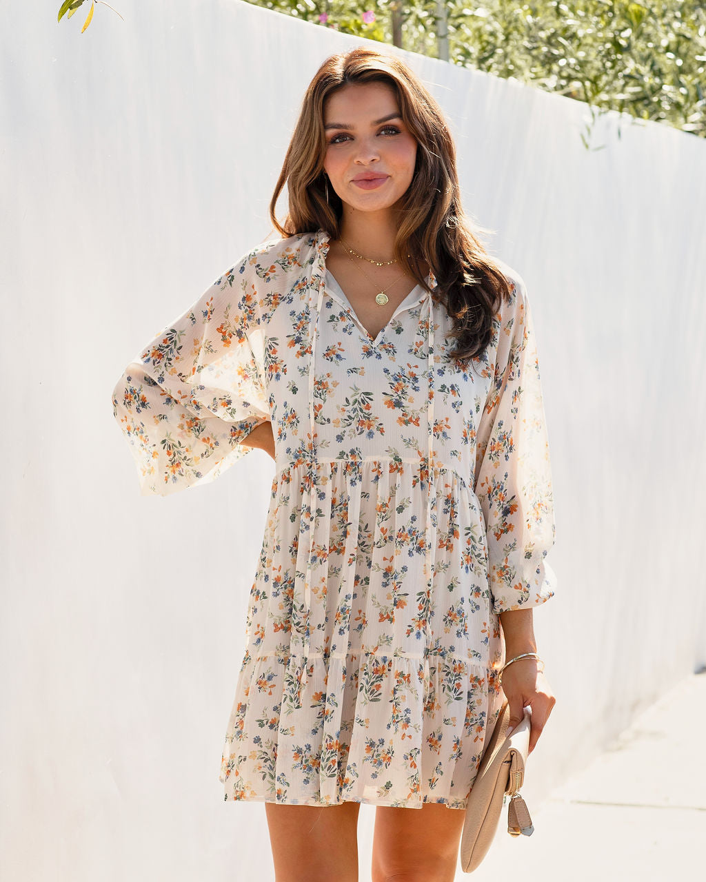 Eternal Bloom Floral Tiered Babydoll Dress - FINAL SALE