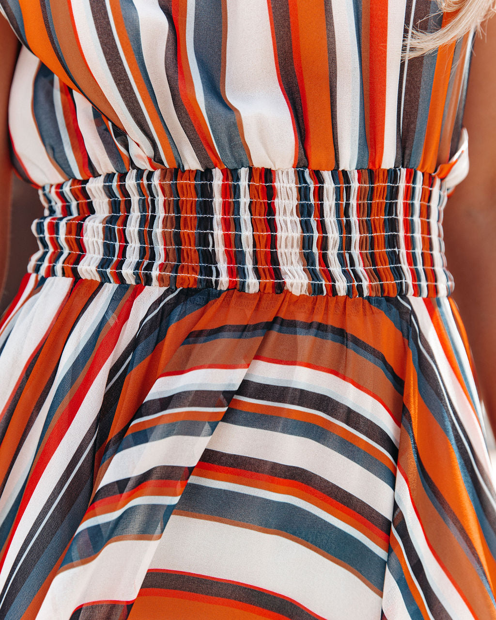 Whisk Me Away Smocked High Low Maxi Dress - SALE