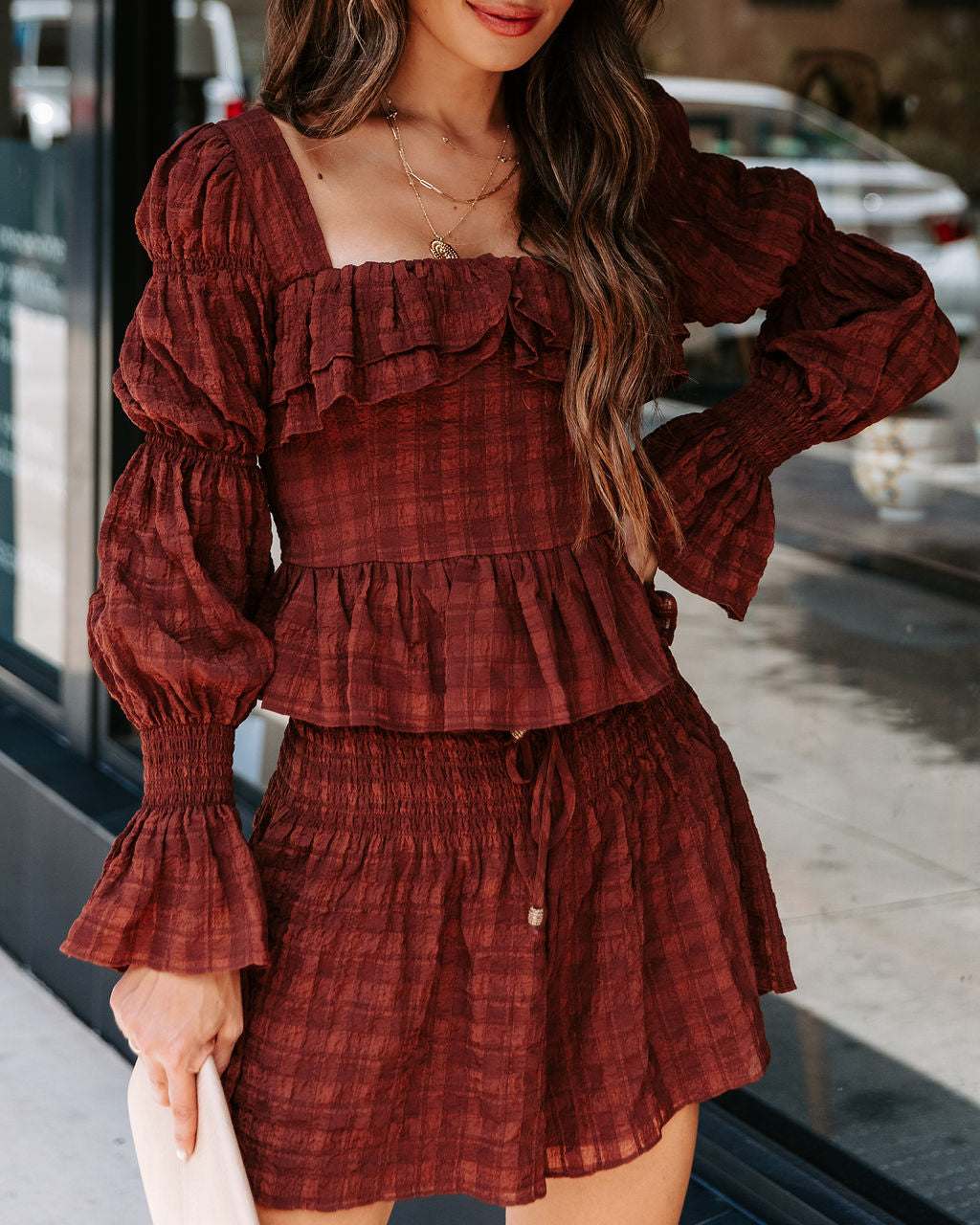 Picking Pinecones Textured Top - SALE