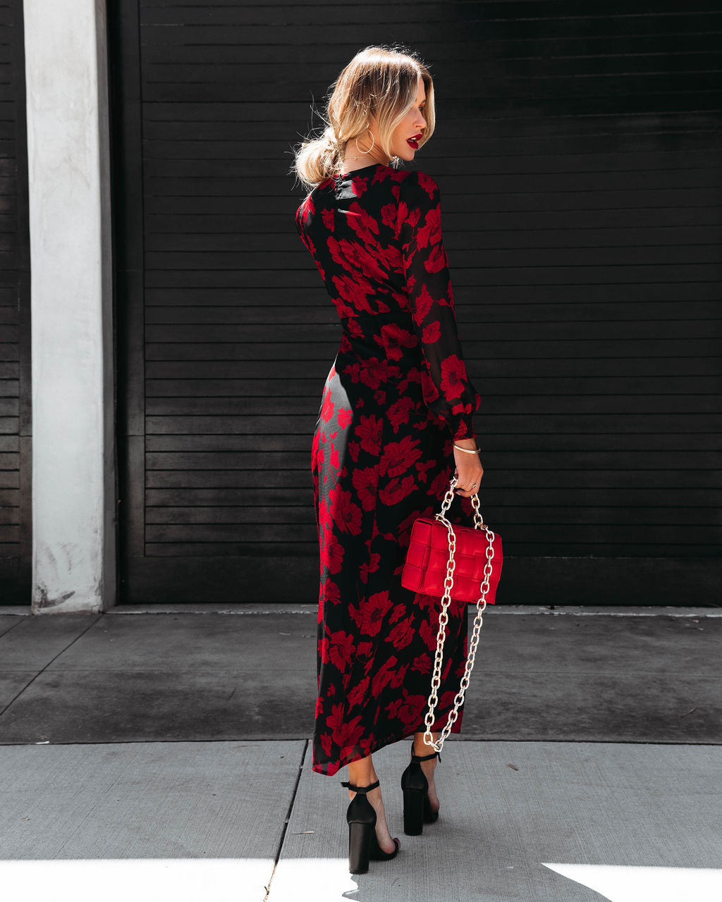 Serendipity Floral Chiffon Maxi Dress