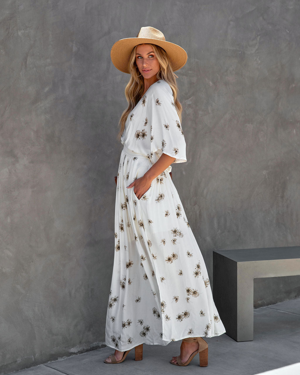 Memorable Summer Floral Pocketed Maxi Dress - FINAL SALE