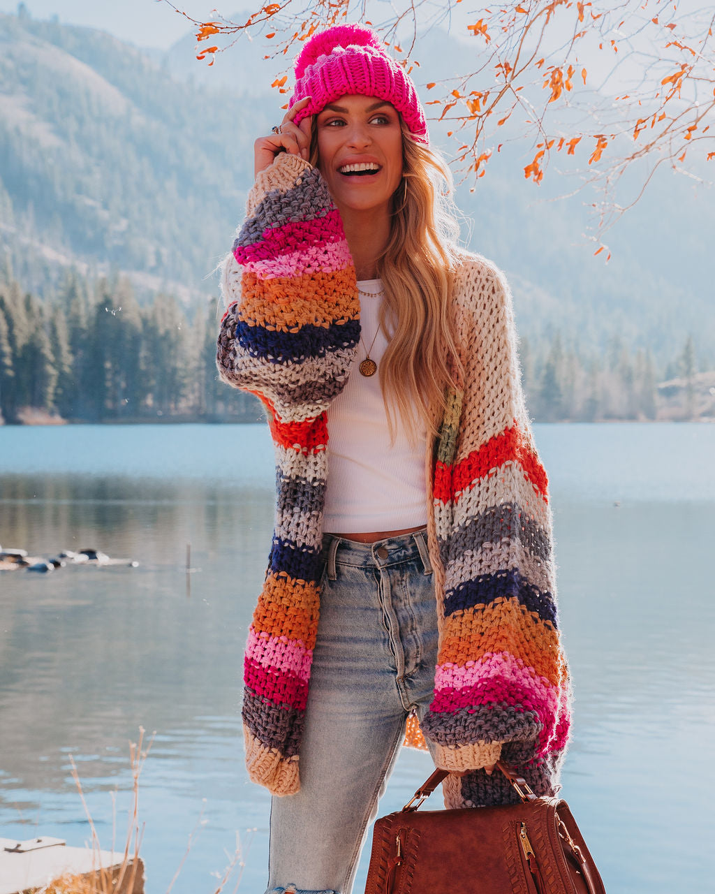 Oh Happy Day Pocketed Knit Cardigan