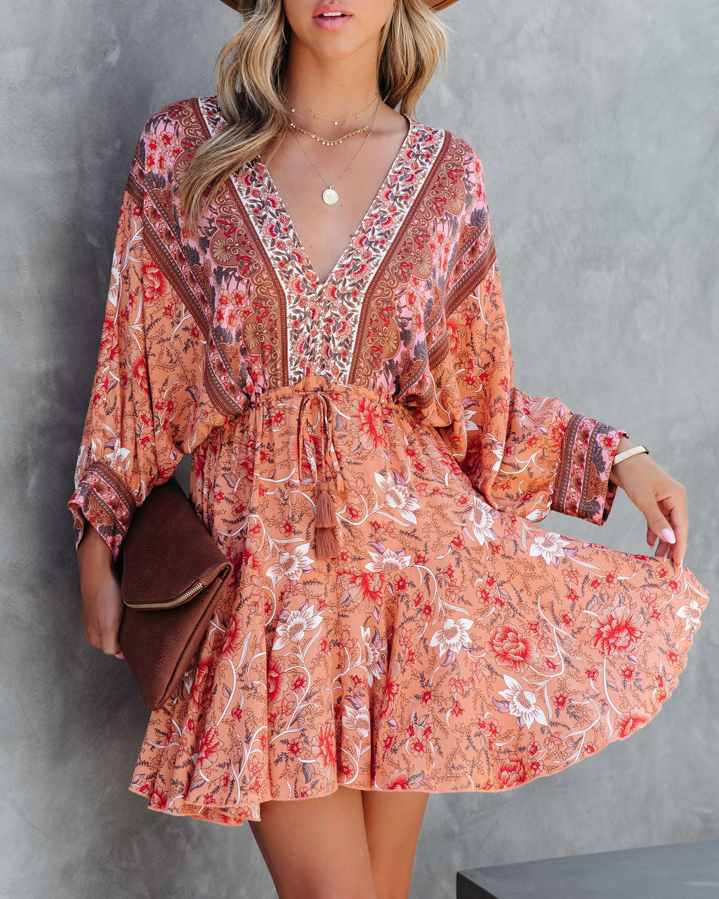 Wild And Free Floral Mini Dress