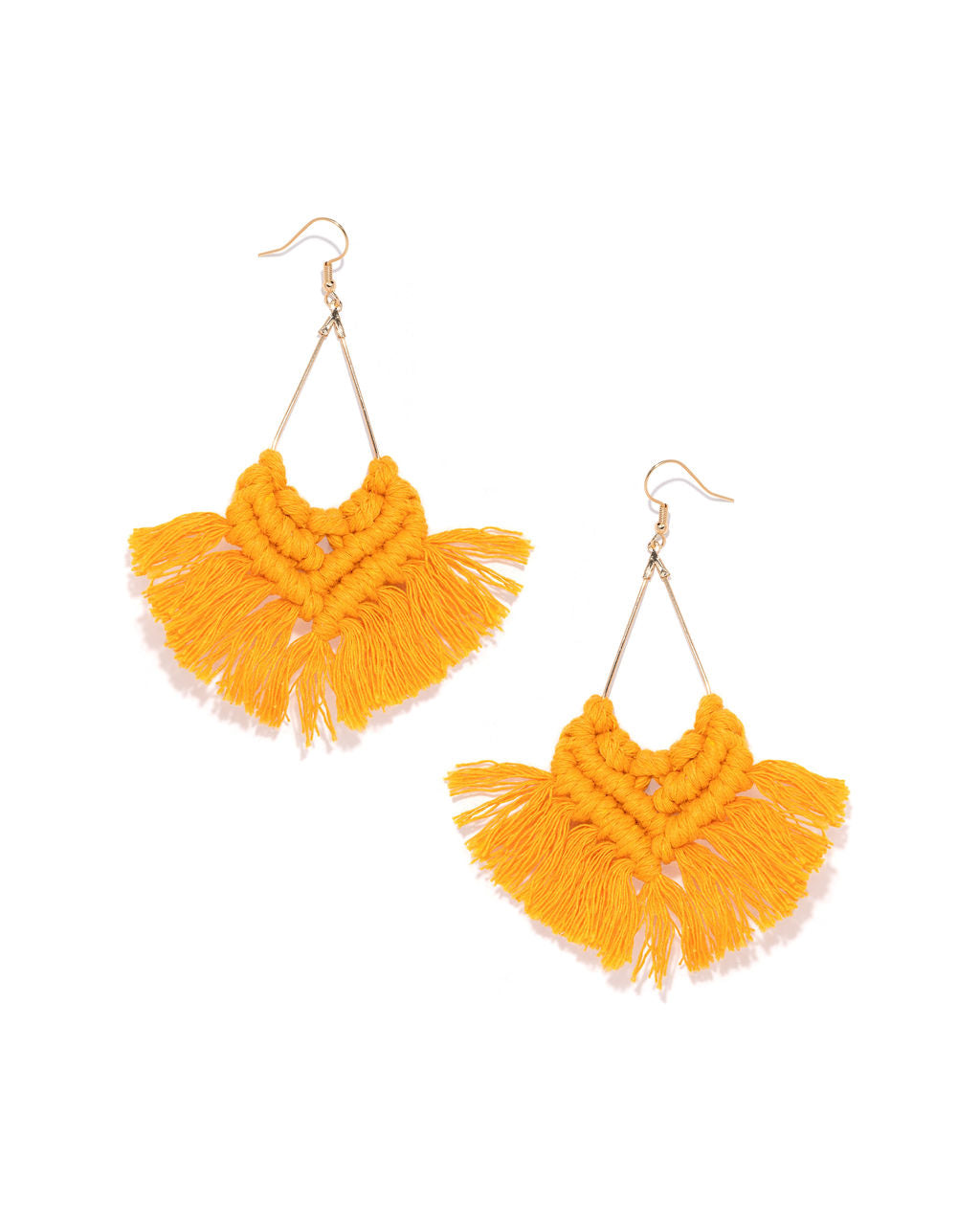 Sureya Macrame Earrings - Marigold - FINAL SALE