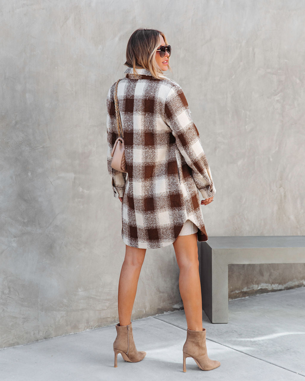 Point Reyes Pocketed Plaid Coat - SALE