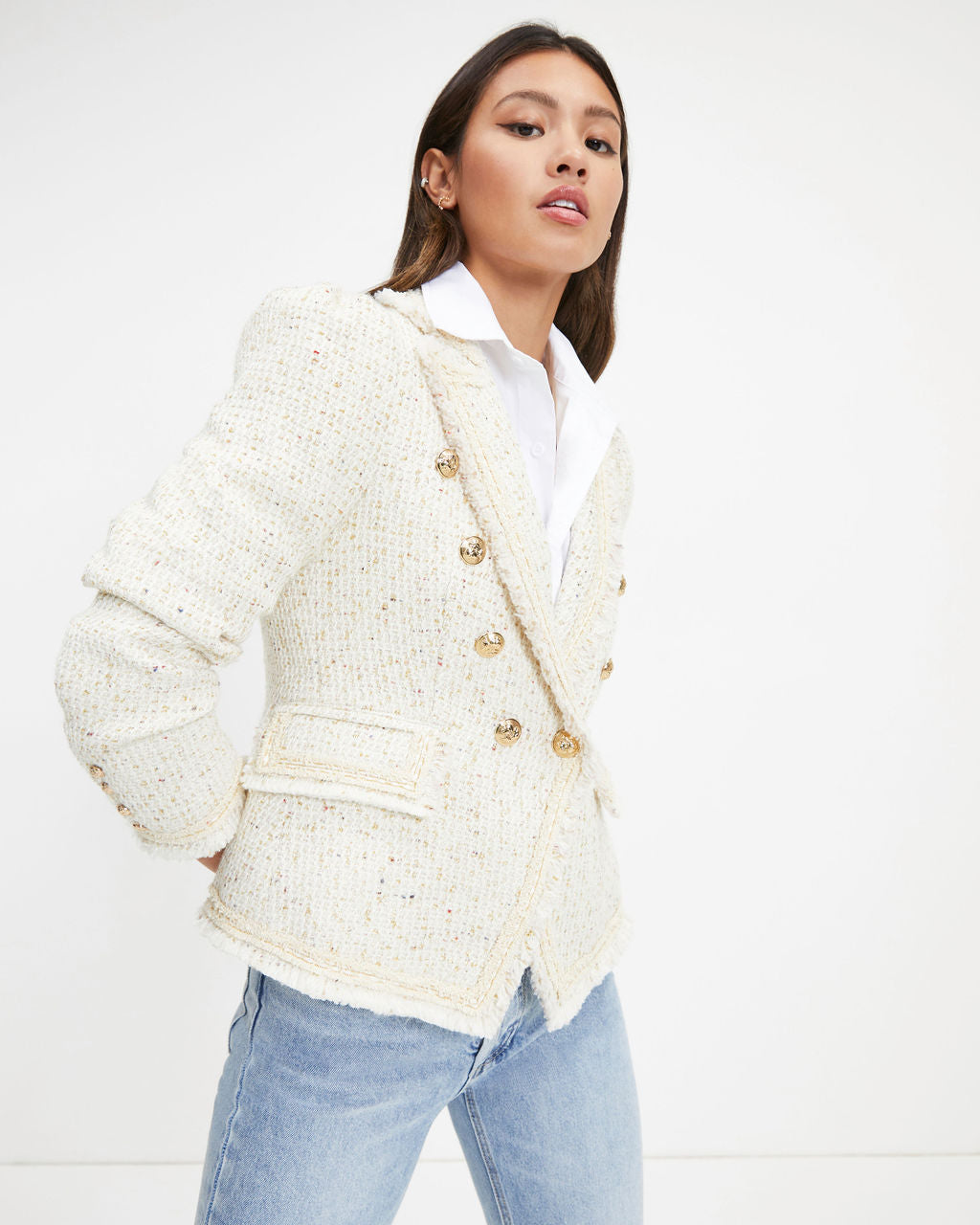 Understood The Assignment Pocketed Blazer - Ivory