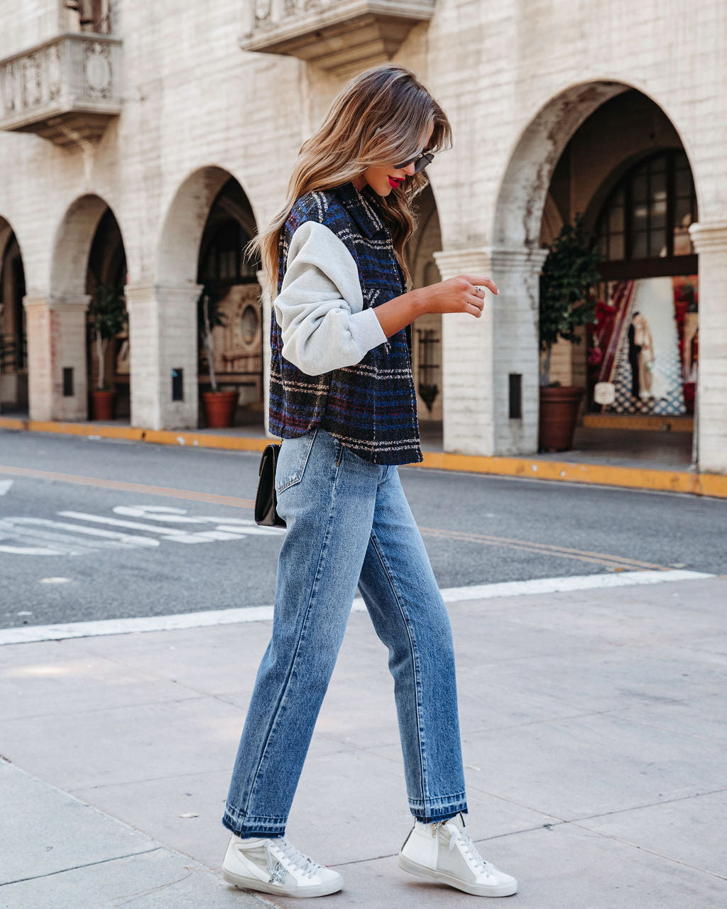 Hayes Plaid Contrast Jacket