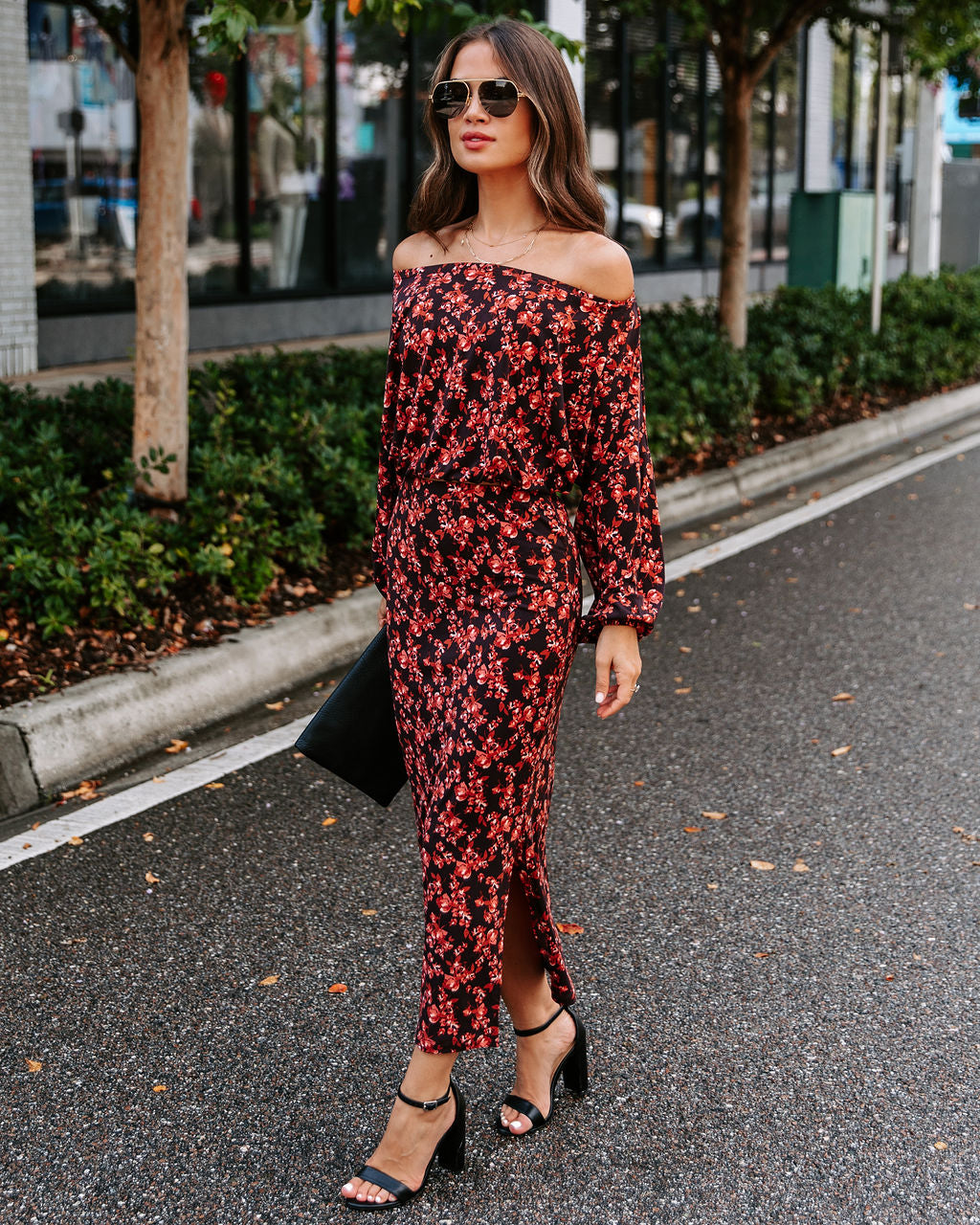 Esmeralda Floral Off The Shoulder Top - FINAL SALE