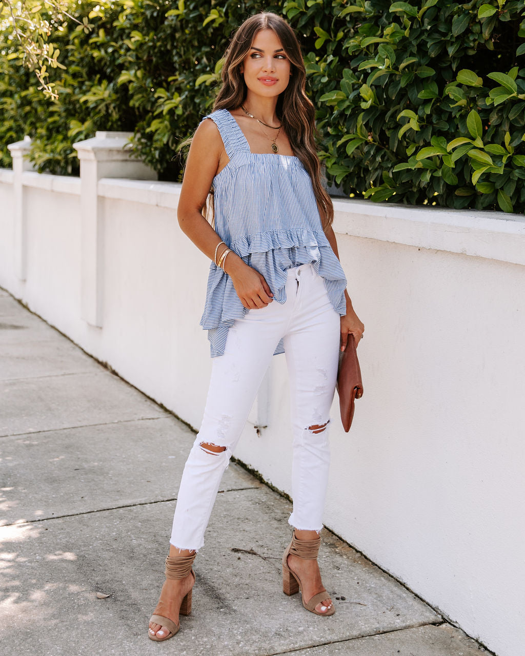 Colly Tiered Striped Babydoll Top - FINAL SALE