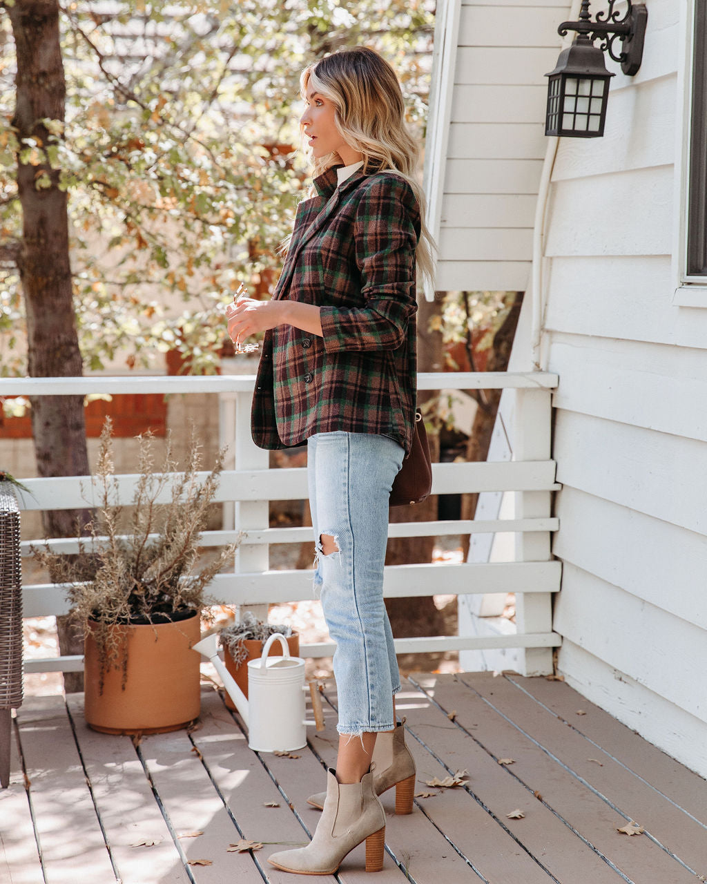 Pappy Plaid Double Breasted Blazer