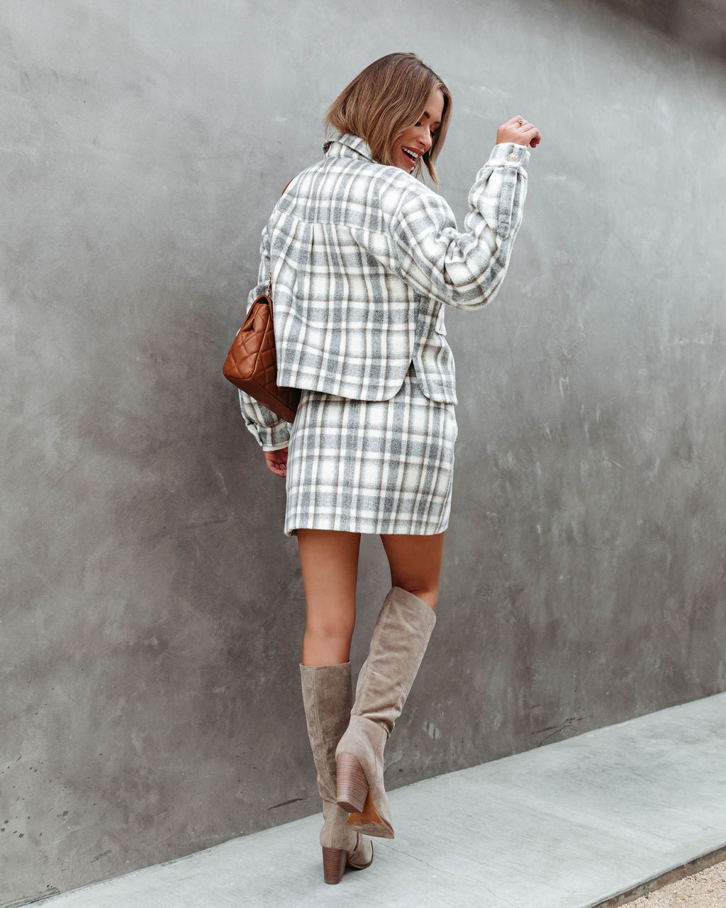 All On Me Plaid Jacket