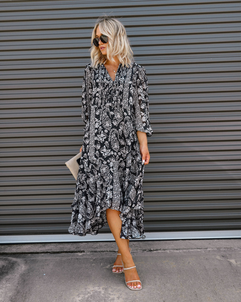 Gloria Floral Chiffon Maxi Dress