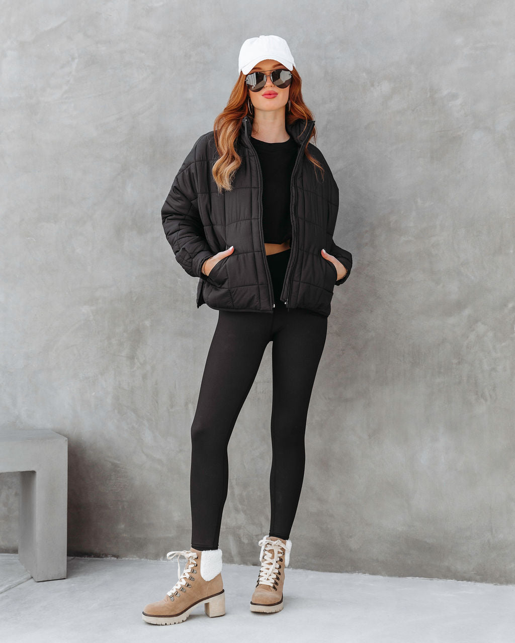 Hunter Quilted Pocketed Jacket - Black