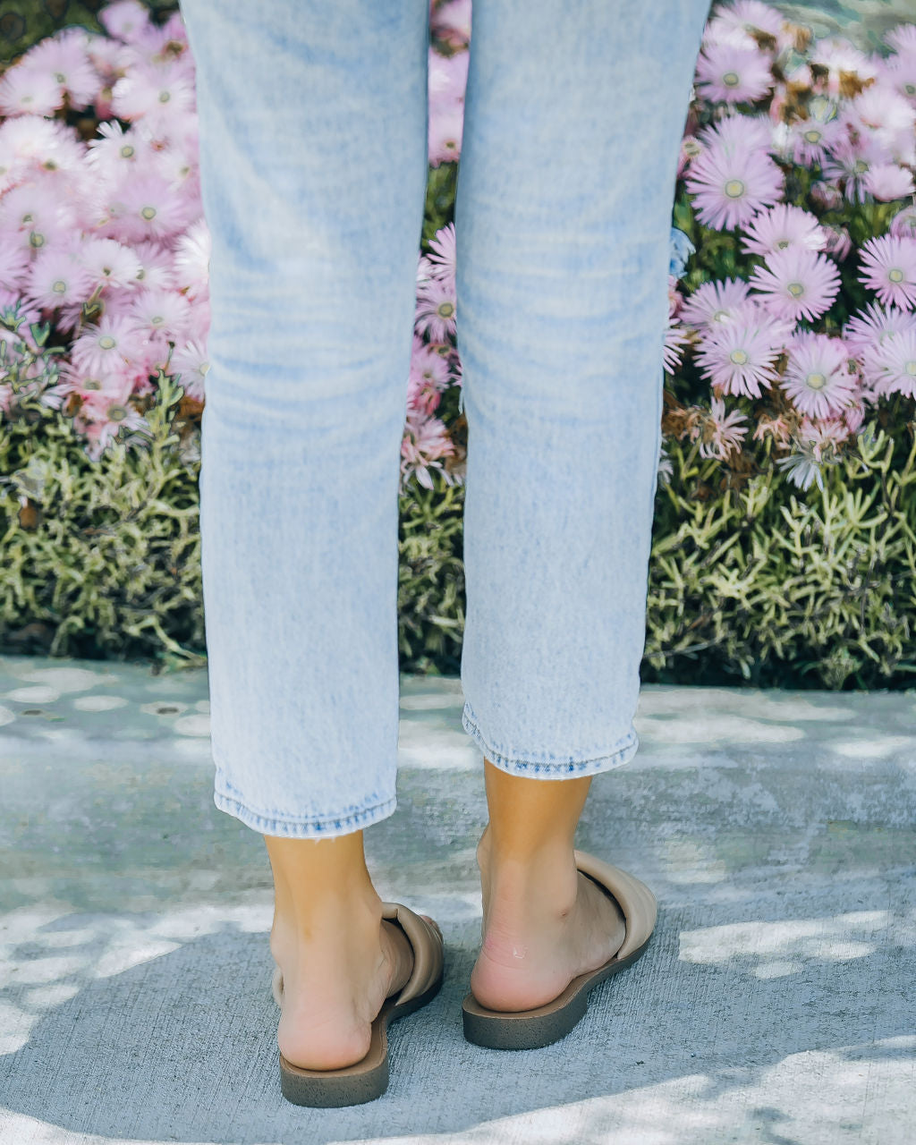 Skye Padded Square Toe Sandal - Nude - FINAL SALE