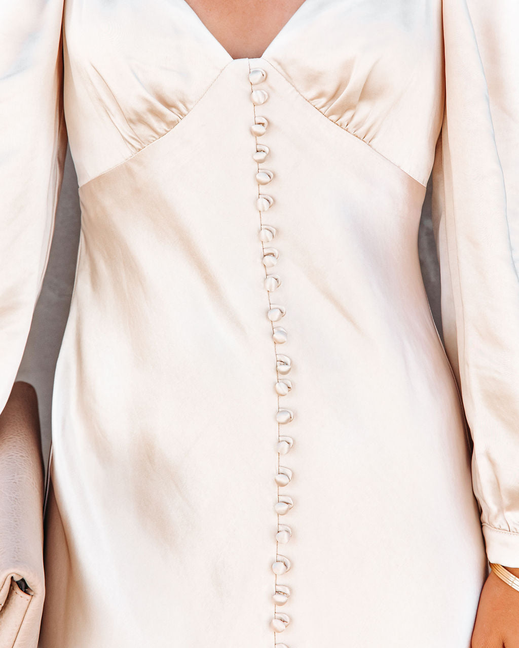 Always And Forever Satin Maxi Dress - Ivory